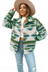 Aztec Print Button Up Long Sleeve Jacket